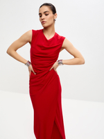 Платье LALMER из трикотажа с разрезом