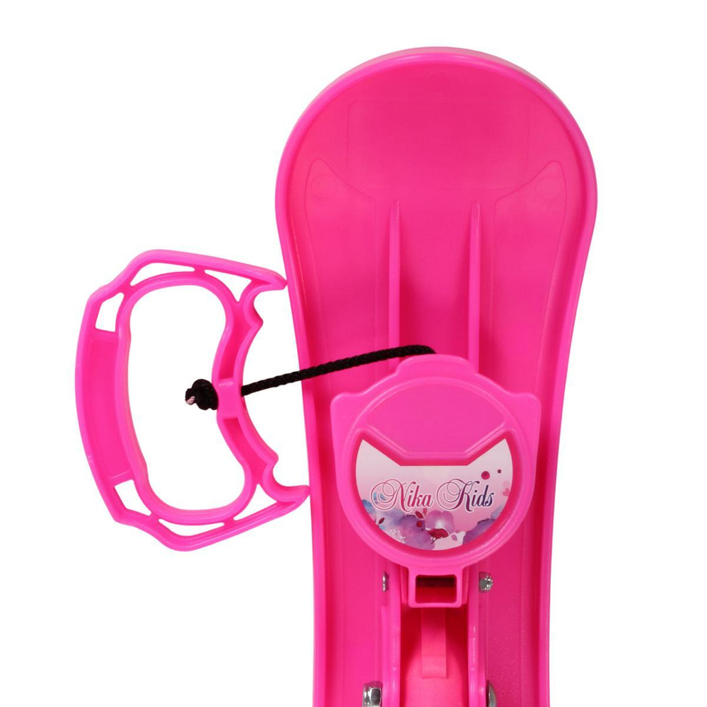 Снегокат "Ника-кросс", Бабочки (Белый каркас)