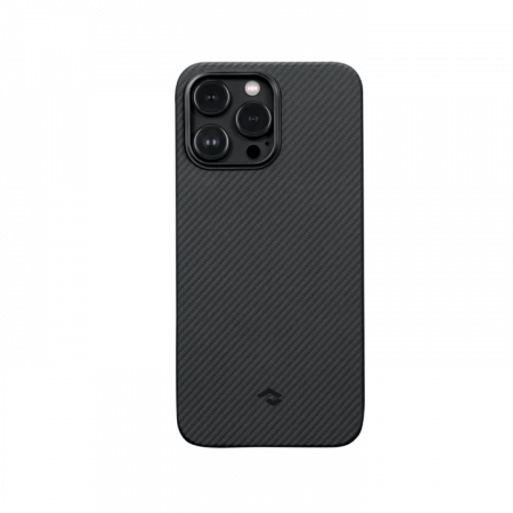 Чехол Pitaka MagEZ Case 3 для iPhone 14 Pro (6.1&quot;), черно-серый узкое плетение, кевлар (арамид)