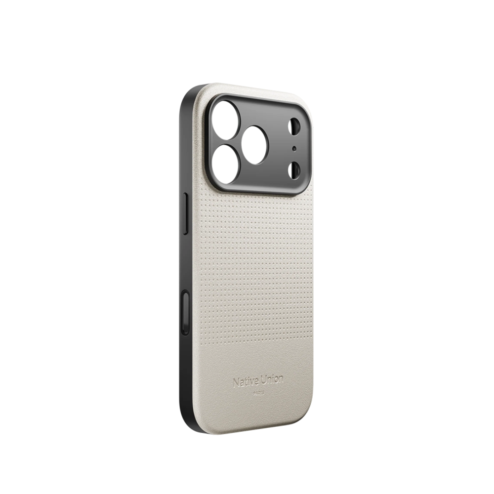 Кожаный чехол MagSafe Native Union Active Case для iPhone 17 Pro Текстурированный гибридный чехол из экокожи с защитой камеры, повышенным уровнем защиты при падении и сенсорной накладкой для Контроллера камеры