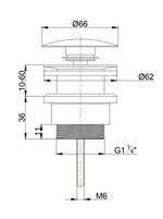 Донный клапан AltroBagno PU 070217U GM
