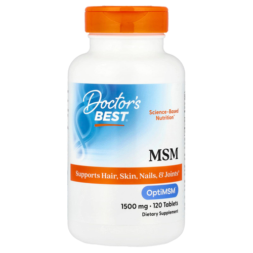 Doctor's Best, МСМ с OptiMSM, 1500 мг, 120 таблеток