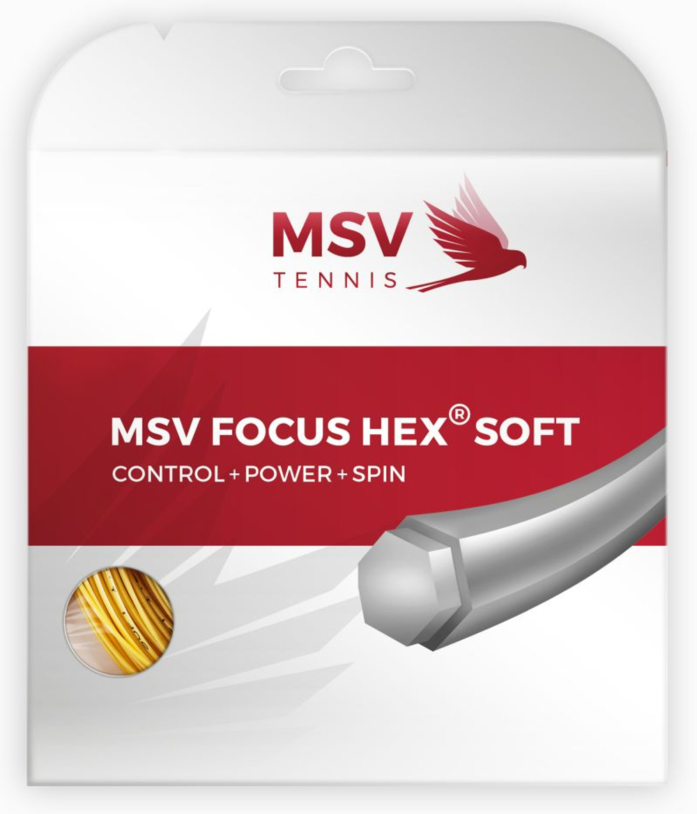 Теннисные струны MSV Focus Hex Soft (12 m) - yellow