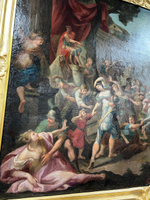 Антикварная картина «Похищение сабинянок»