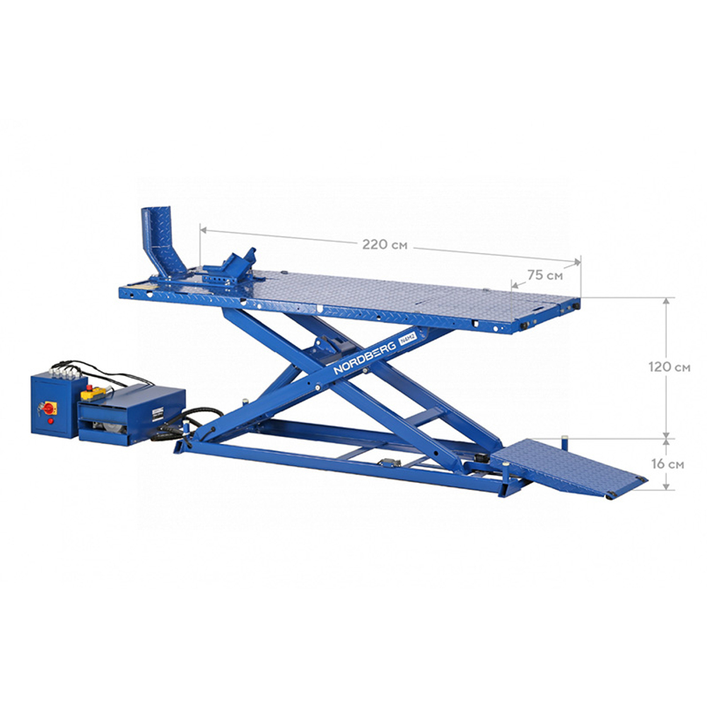 NORDBERG (N4M2) Подъемник для мотоциклов, 1 т