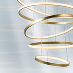 736483 Люстра ROTONDA 293W LED 8471LM 120G ЗОЛОТО 3000K