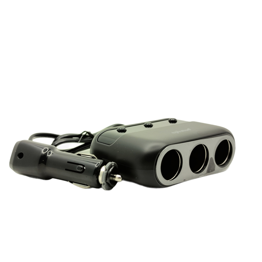 Разветвитель авто Eplutus FC-339 (2USB/3гн.) вольтметр