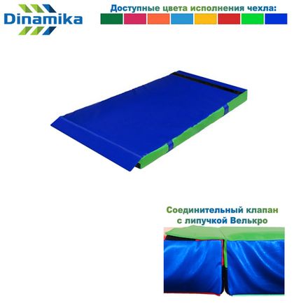 Мат гимнастический 1000х500х50 винилискожа-велькро (ппу)