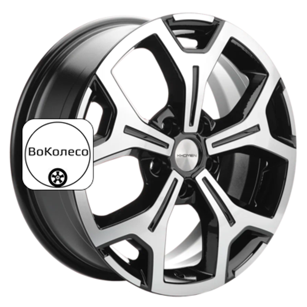 6,5x17/5x112 ET50 D66,6 KHW1710(2) (Mercedes Vito) Black-FP Khomen Wheels