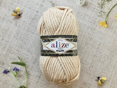 Пряжа ALIZE "Superlana Megafil" 310 медовый