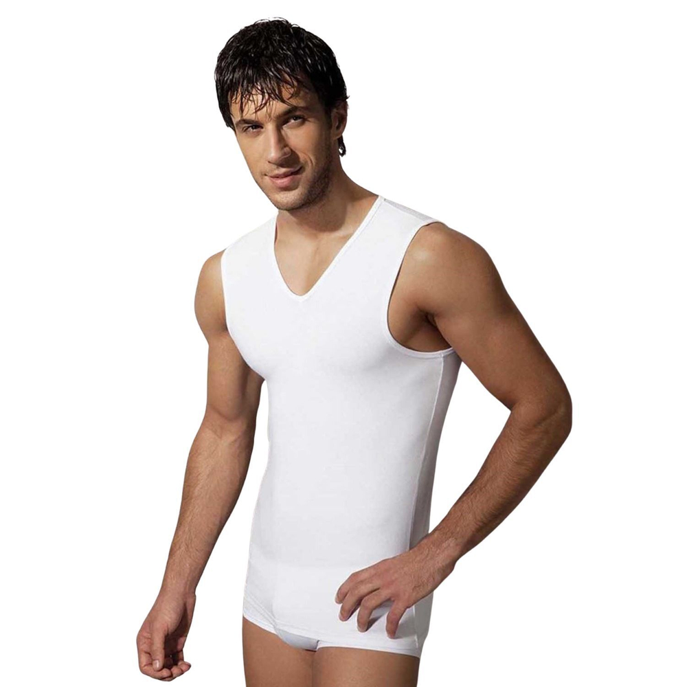 Майка-безрукавка с V-образным вырезом Doreanse Essentials (Размер: XXL) (Цвет: белый)