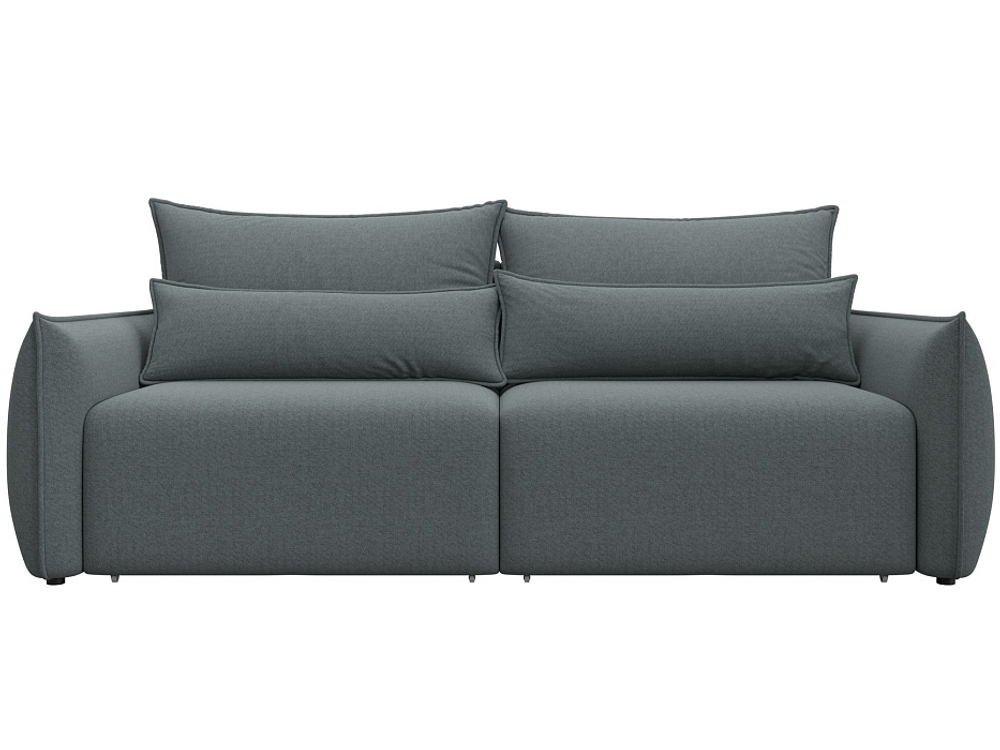 Диван прямой Лига-051 НПБ РОГОЖКА Амур 07 серый