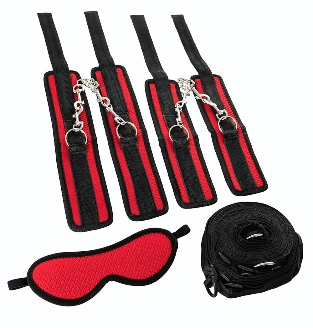 Красно-черный бондажный набор Anonymo