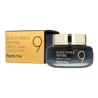 FarmStay Крем для лица с черной улиткой и пептидами - Black snail peptide 9 perfect cream, 55мл