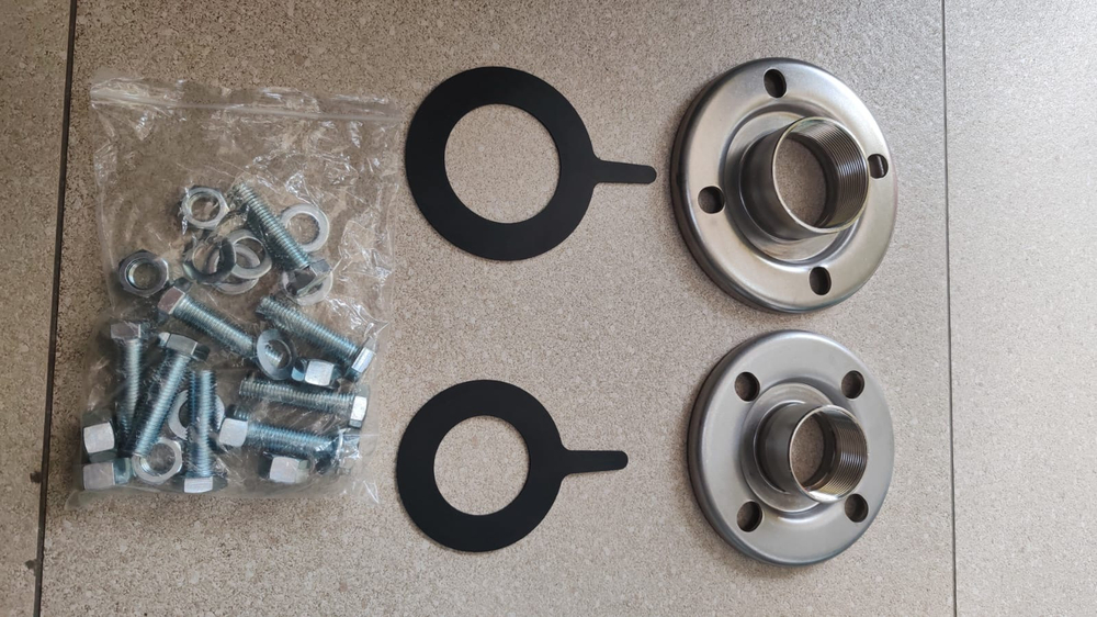 Комплект фланцев: входной (диаметр 65мм)/выходной (диаметр 50мм) для насосов "LEO" моделей XZS65-50-125/15, XZS65-50-125/22, XZS65-50-160/30, XZS65-50-160/40,XZS65-50-125/30, XZS65-50-125/40,XZS65-50-160/55, XZS65-50-160/75, XZS65-50-200/92, XZS65-50-200/110