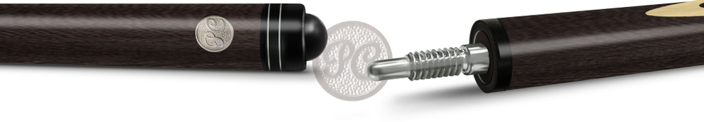 15-4-Р Кий "Практик 8 запилов" 2 РС, венге/черный граб(РС)