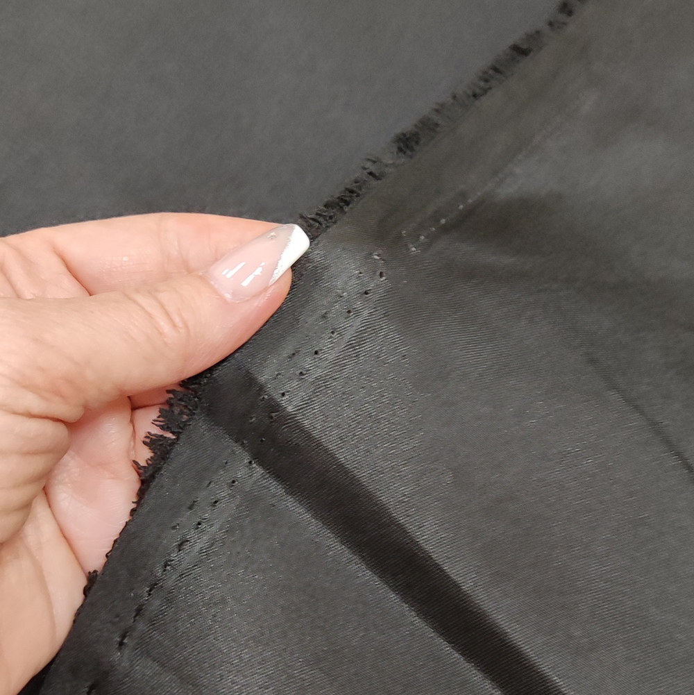 Ткань подкладочная сумочная Черная