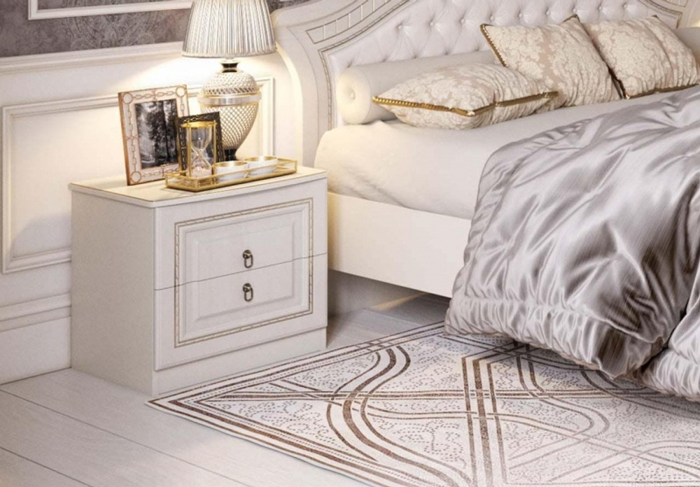 Тумба Николь Ясень жемчужный / Ваниль