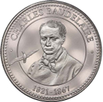 France, Charles Baudelaire Cupronickel Medal, Undated