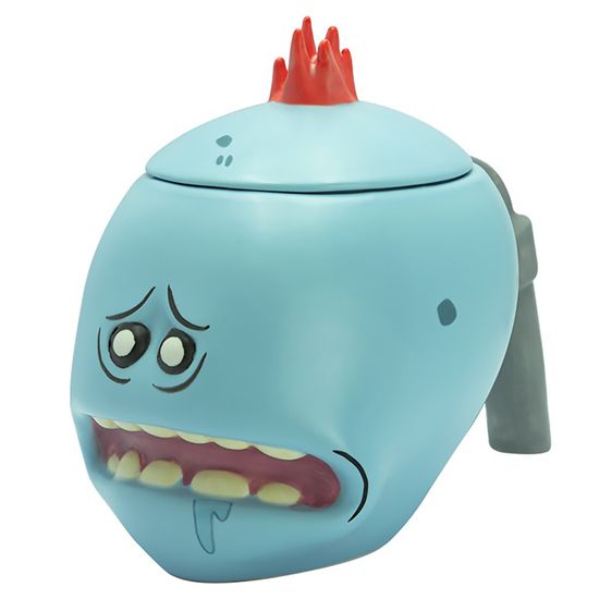 3D кружка с крышкой Rick & Morty, Рик и Морти. Mr. Meeseeks 450 ml ABYMUG675