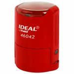Оснастка для печатей оттиск D=42 мм, синий, TRODAT IDEAL 46042, корпус КРАСНЫЙ, крышка, подушка,125311