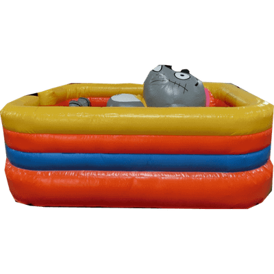 Коммерческий надувной батут "Кот на отдыхе"