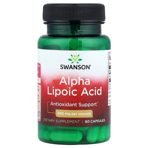 Swanson, Альфа-липоевая кислота, 300 мг, 60 капсул
