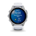 Умные часы Garmin Fenix 8, 43mm, Amoled Silver with Whitestone Silicone Band (010-02903-00)