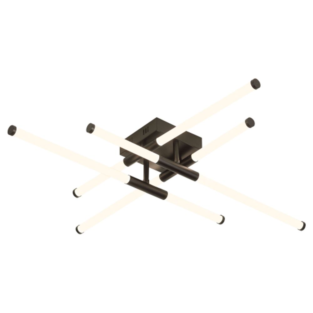 Светильник потолочный светодиодный ЭРА Модерн Fliss CLL-1 72W 3K-6K RC BK с ду черный
