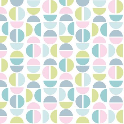 Абстракция круг мятный пастель