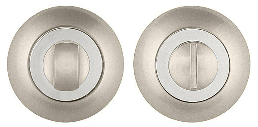 Завертка круг Пунто BK6 TL SN/CP-3, цвет никель матовый/хром к ручкам Rumba TL, Salsa TL SN/CP-3, Alfa TL SN/CP-3, Ardea TL SN/CP-3, Arfa TL, Basis TL SN/CP-3, Boston TL SN/CP-3, REX TL SN/CP-3, CRONA TL SN/CP-3, LOGICA TL SN/CP-3 (гарантия - 6 месяцев)