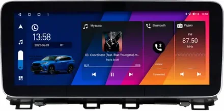Магнитола для Mazda 3 BM, Axela 2013-2019 - Canbox H-Line 0220 монитор 12.3" QLED в стиле MERCEDES на Android 10, ТОП-процессор, CarPlay, 4G SIM-слот