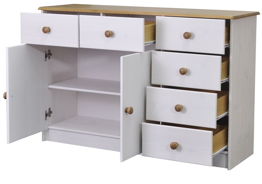 Комод 2 двери 6 ящиков Хаба