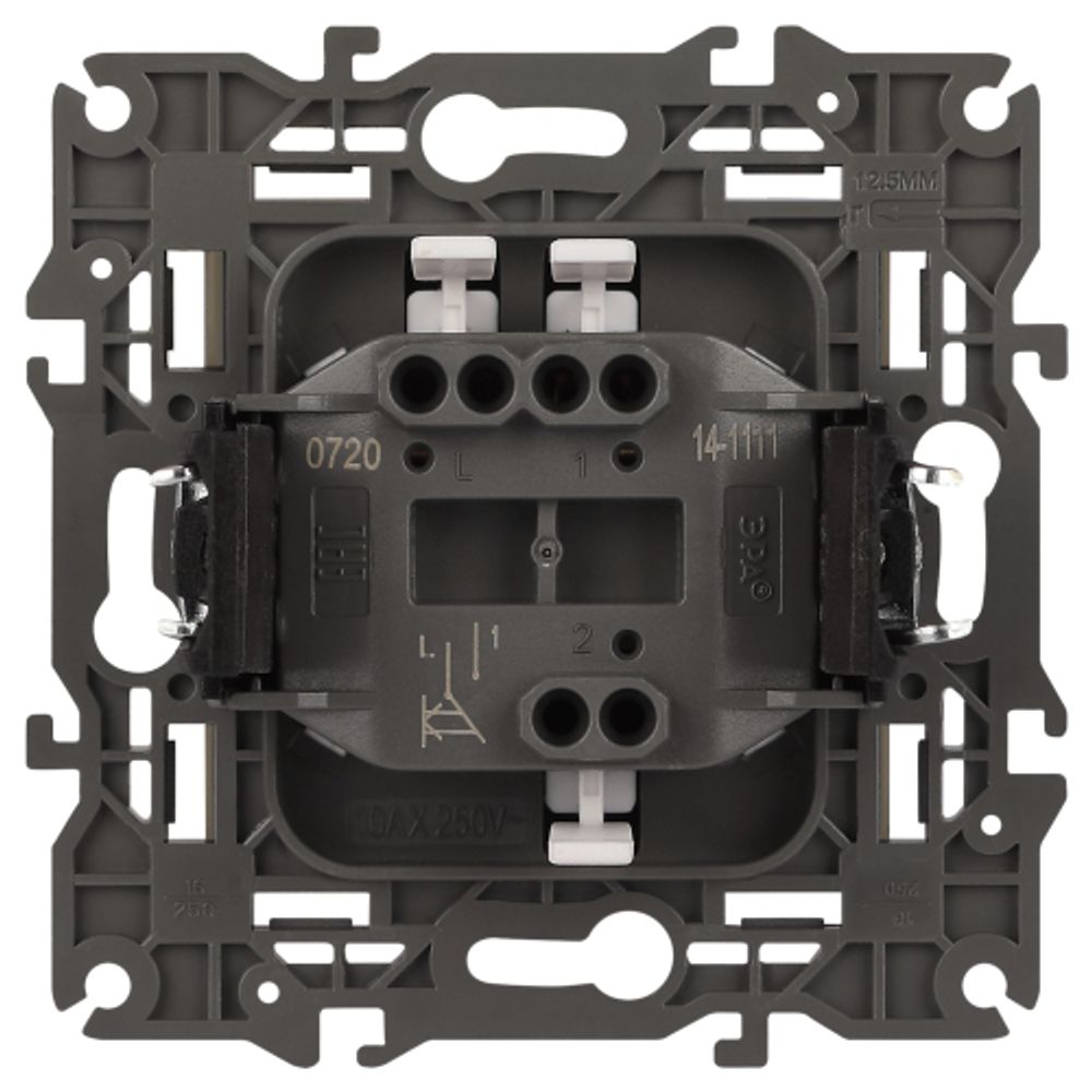 14-1111-02 ЭРА Кнопка, 10АХ-250В, Elegance, слоновая кость