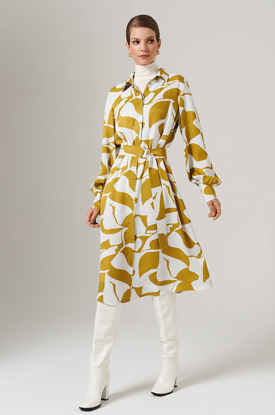 51636 Платье женское (оливковый принт)