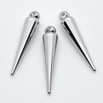 Подвеска Шип большой, цвет серебро (родий), размер 35*7,5 мм, цена за 1 шт