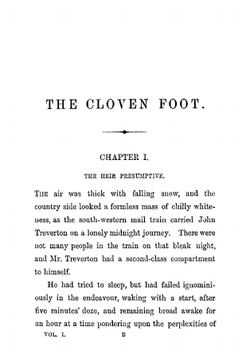 The cloven foot: a novel. Volume 1 | M. E. Braddon