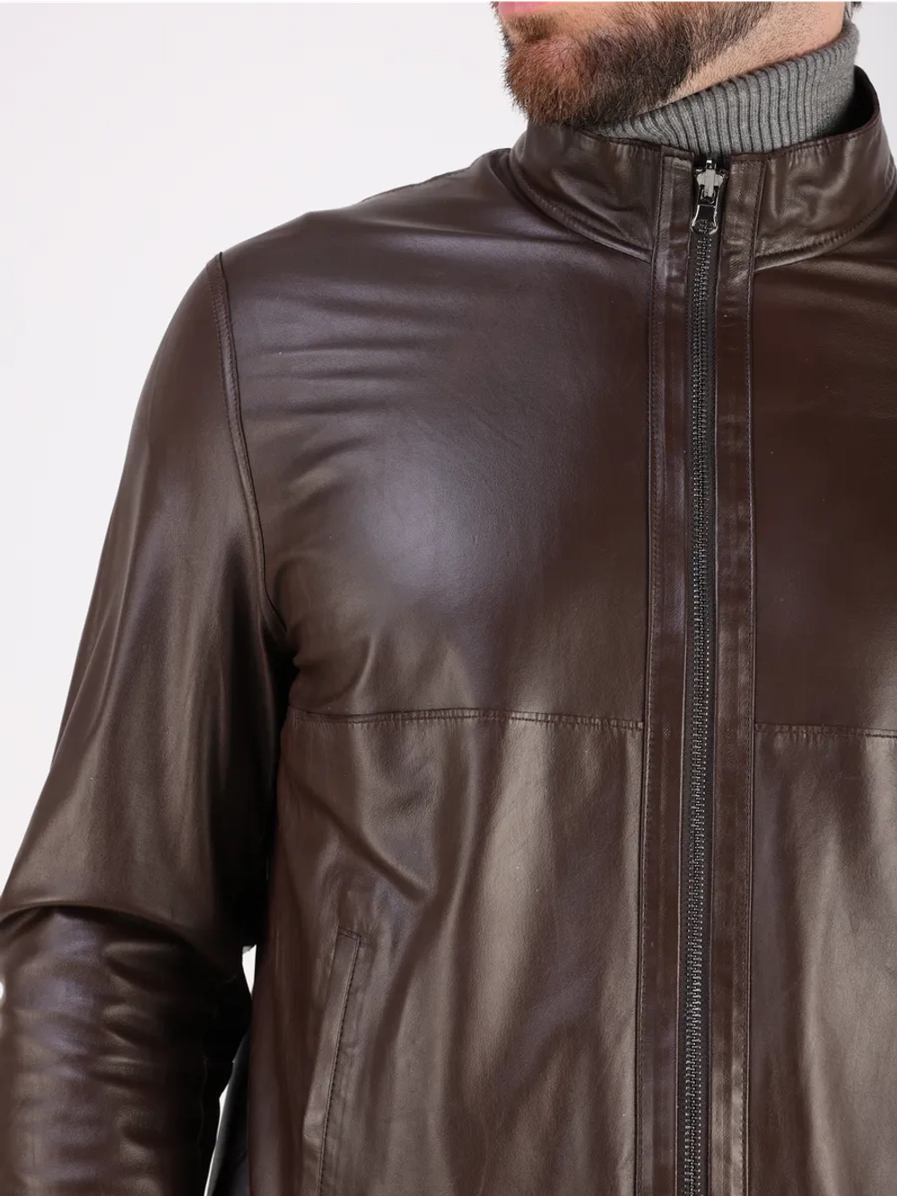 Кожаная куртка демисезонная замшевая двухсторонняя