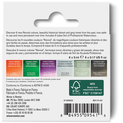 Winsor & Newton Professional Watercolour 5ml : Revival Collection : Set of 6
