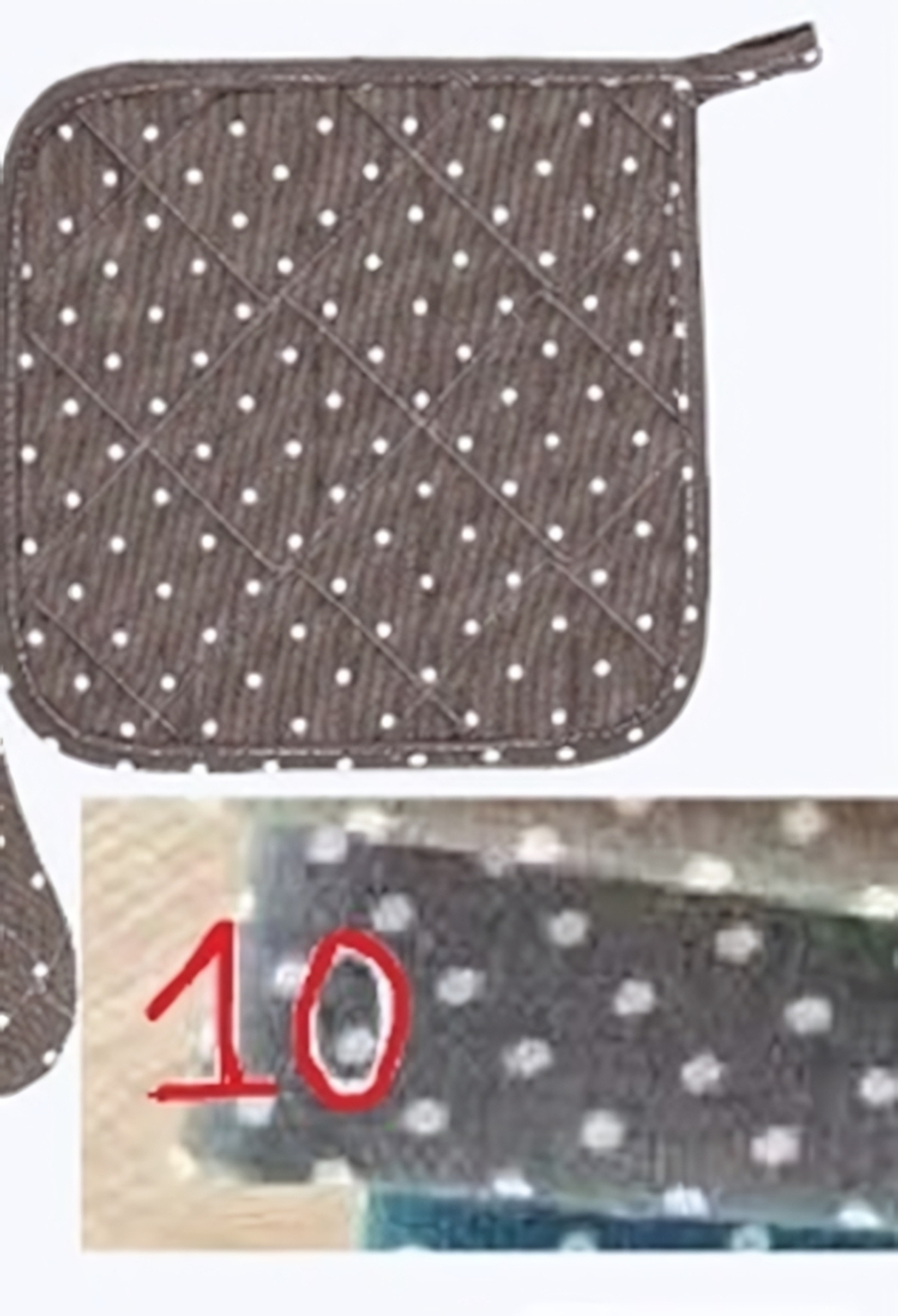 Прихватка 17,5*17,5см «HomeStyle», цвет серый