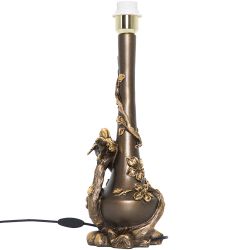 Настольная лампа Терра Бронза с абажуром Тюссо Vatican (Ватикан) Корица
