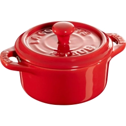 STAUB - Набор из 4 мини-кокотниц 200мл 10см красный / артикул   40508-158-0.  / GTIN 3272340049958