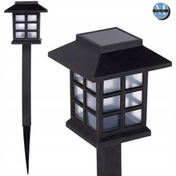 Светильник садовый на солнечных батареях Домик, черный