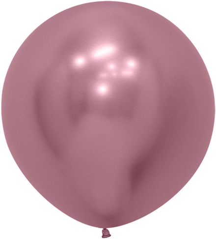 Большой шар "Хром ярко-розовый" 60 см