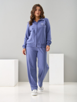 Костюм с брюками КБ-384/серо-фиолетовый-п