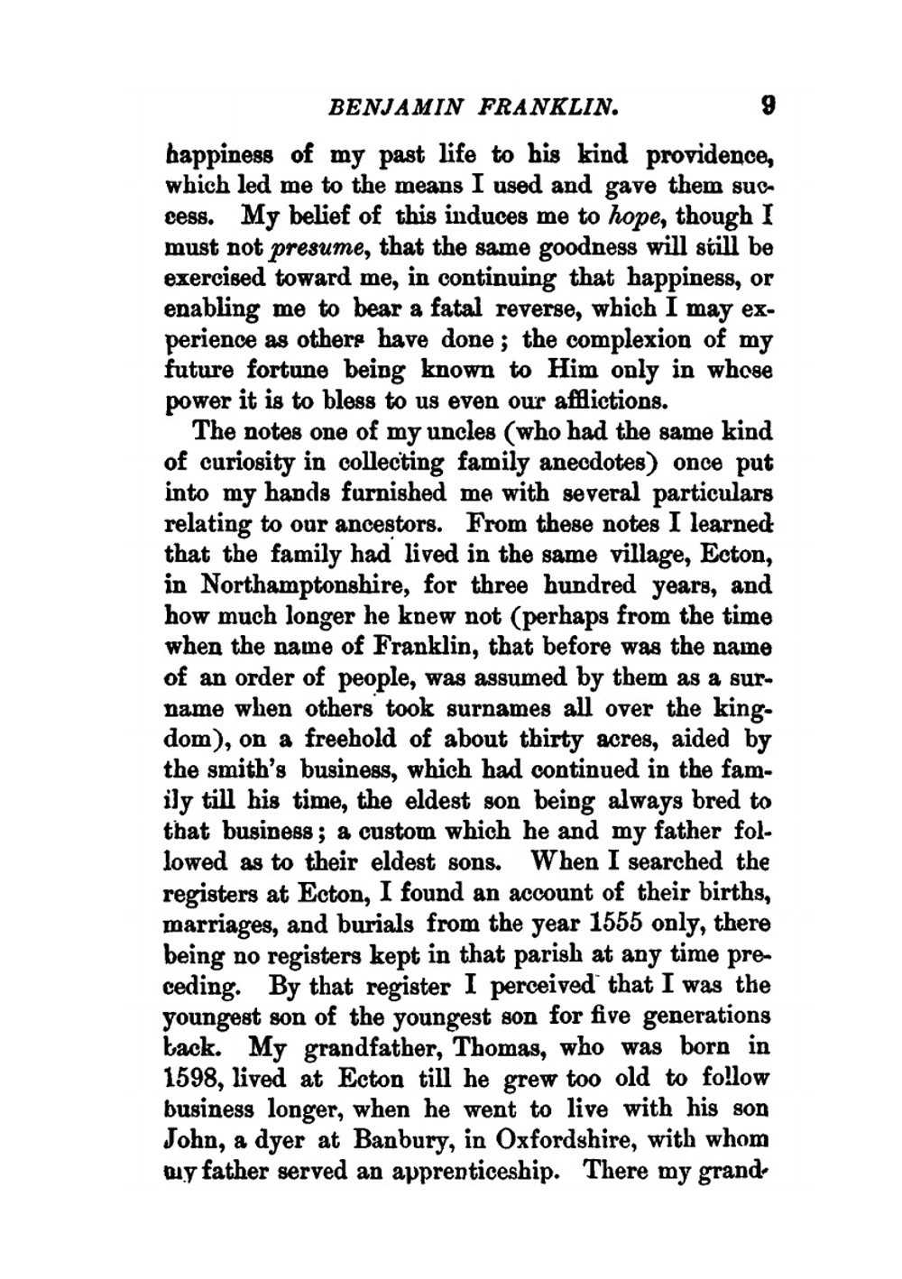 The autobiography of Benjamin Franklin | Benjamin Franklin