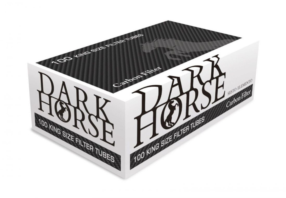 Гильзы сигаретные DARK HORSE "Carbon" (Regular, угольный фильтр) 100шт.