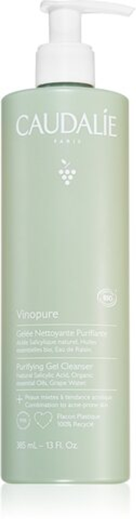 Caudalie Vinopure - Гель для глубокого очищения жирной и проблемной кожи. /   385  ml  / GTIN 3522930004066