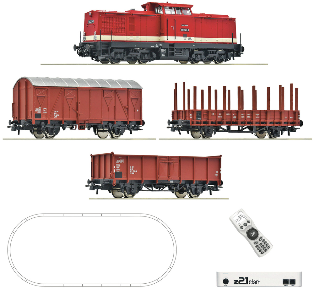 z21 Стартовый набор Тепловоз BR 110 + грузовые вагоны, DR
