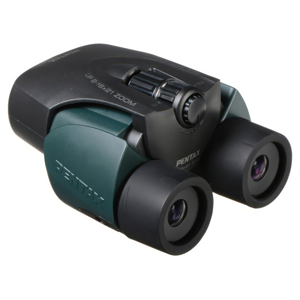 Бинокль Pentax UP 8-16x21 зеленый - Асферические линзы
